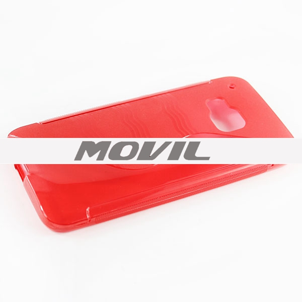 NP-2038 Transparente tpu funda para HTC One M9-1